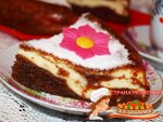 пирог творожный мраморный